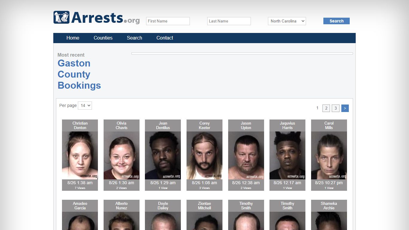 Gaston County Arrests and Inmate Search
