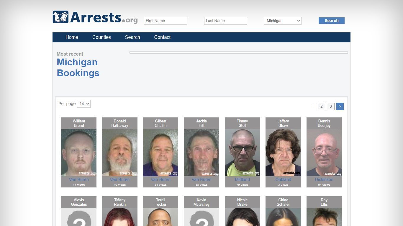 Michigan Arrests and Inmate Search