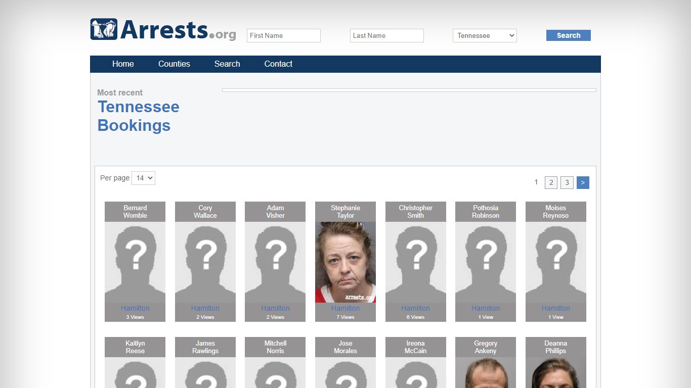 Tennessee Arrests and Inmate Search